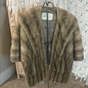 Vintage Hudsons of Detroit cerulean mink cape